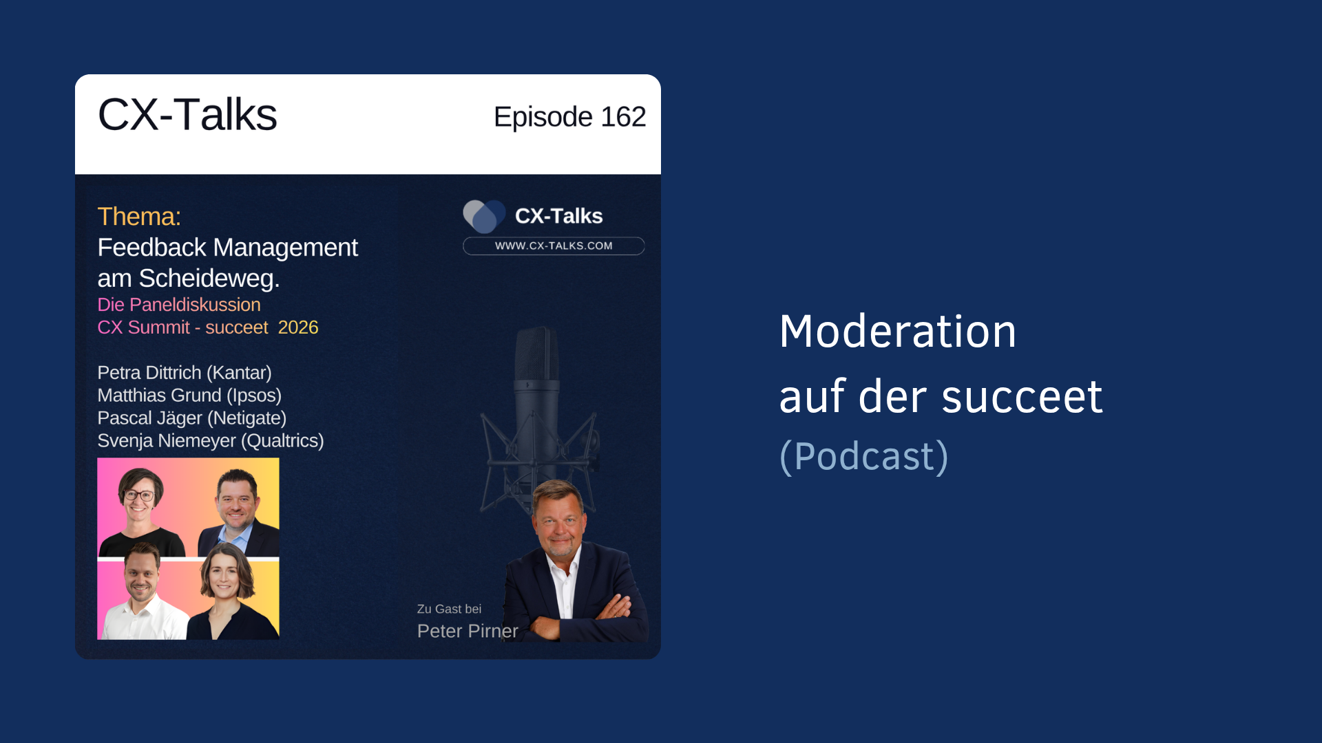 Bühnenmoderation Peter Pirner - succeet (Podcast Link)