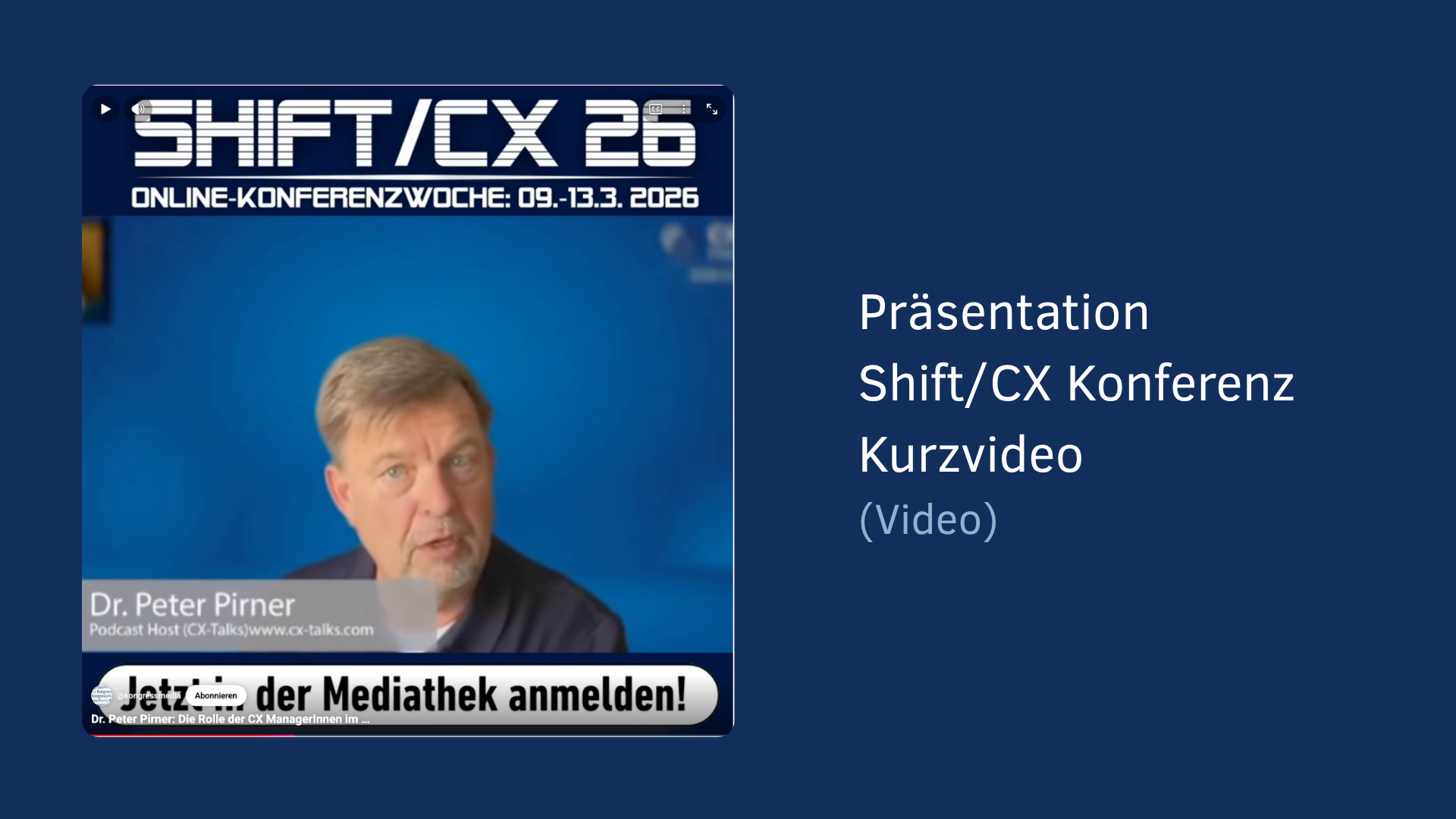 Peter Pirner auf der Shift/CX 26